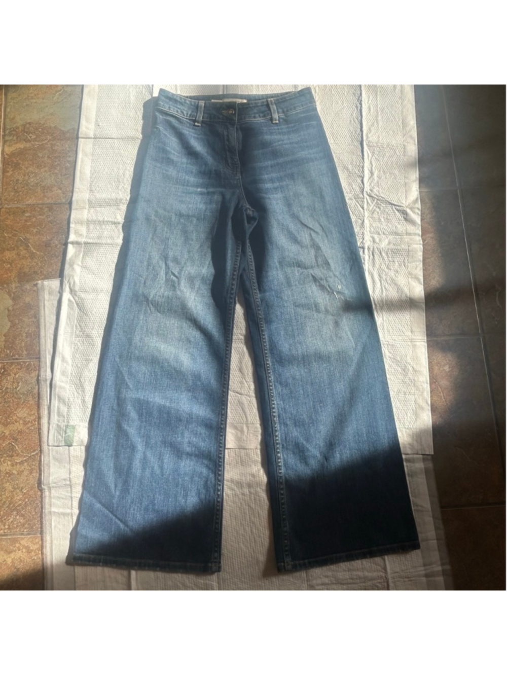 Women's NILI LOTAN Blue Megan Wide Leg Jeans Size 26